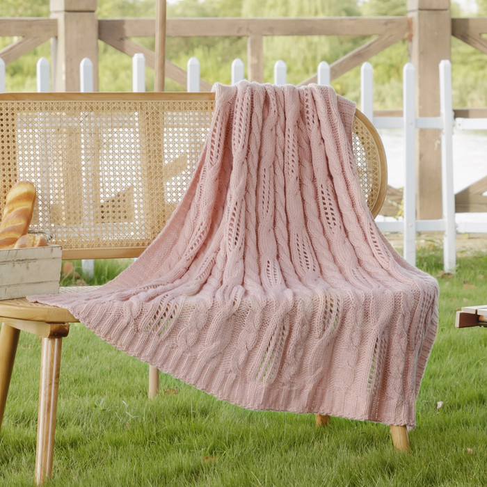 Cable Knit Throw