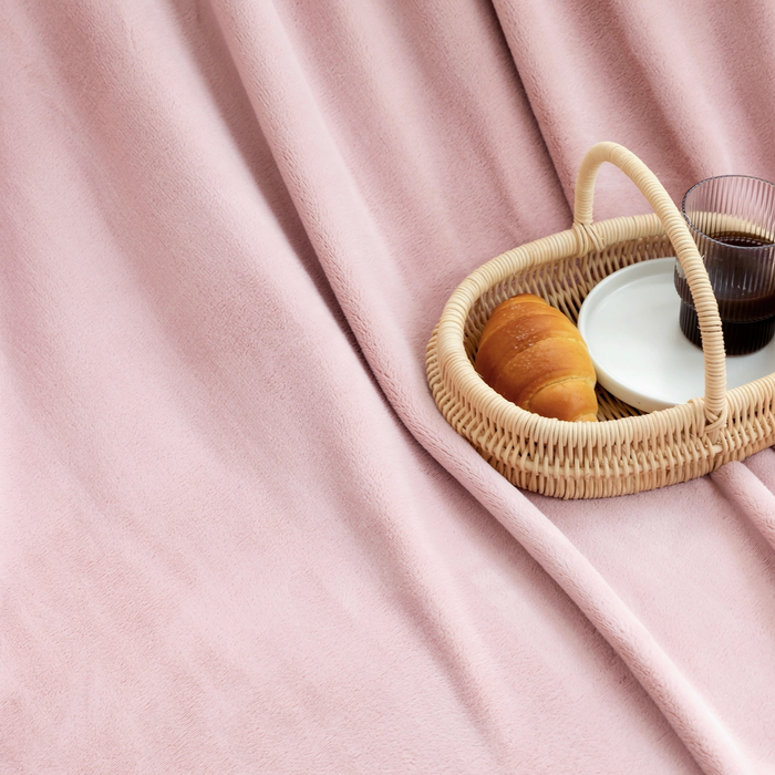 Fleece Pom Pom Throw