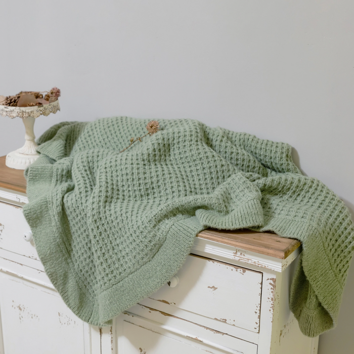 Waffle Knit Throw