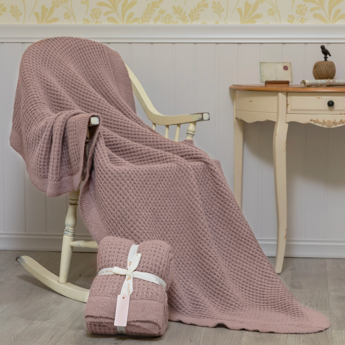 Waffle Knit Throw
