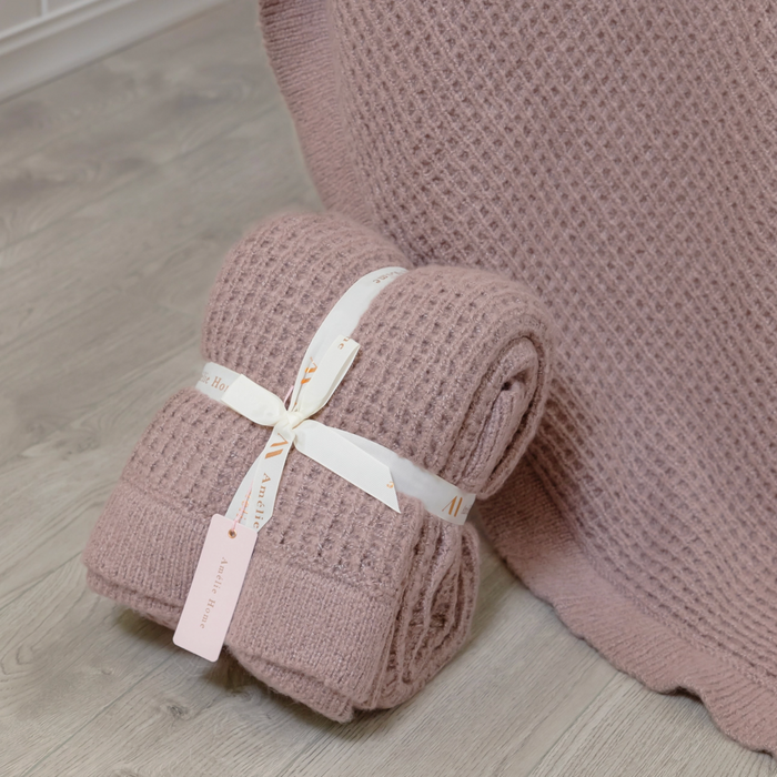 Waffle Knit Throw