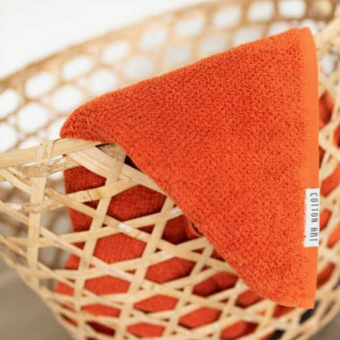 Desert Orange Bath Towels, Set of 2