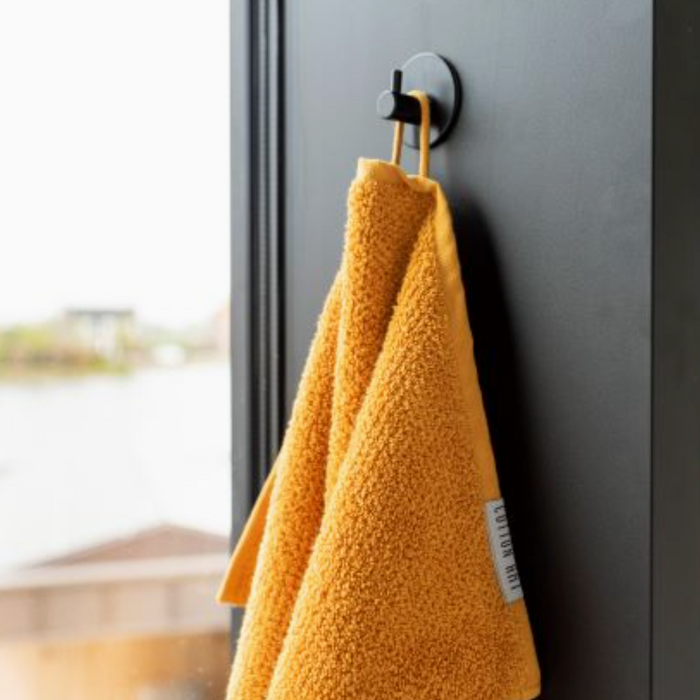 Ocher Yellow Bath Towels, Set of 2