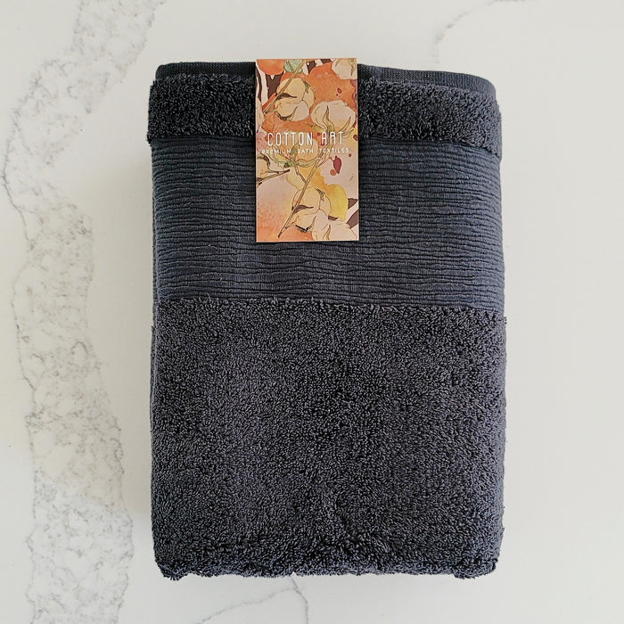 Woodland Gray Bath Towels, Set of 2
