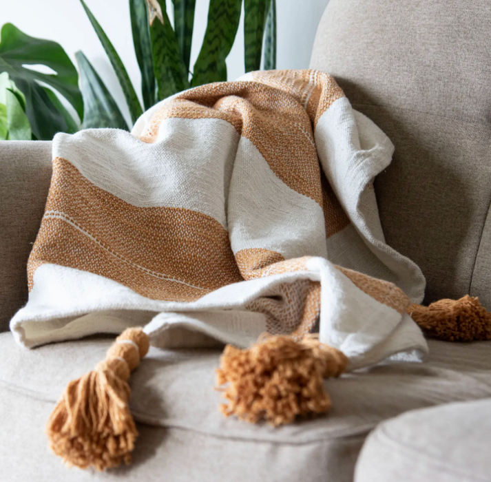 Hand Woven Harvest Throw