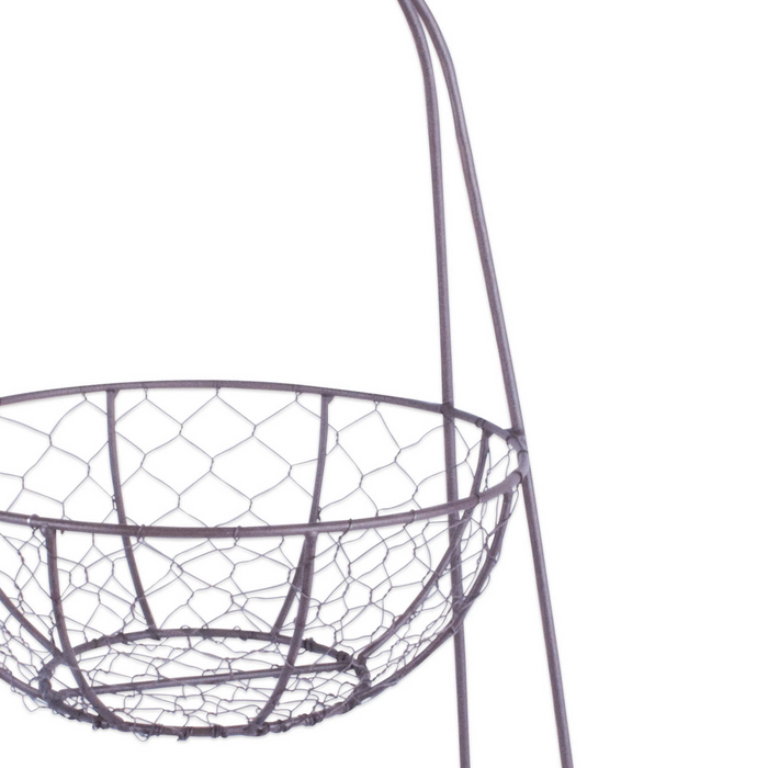 Rustic Bronze Chicken Wire Tiered Stand