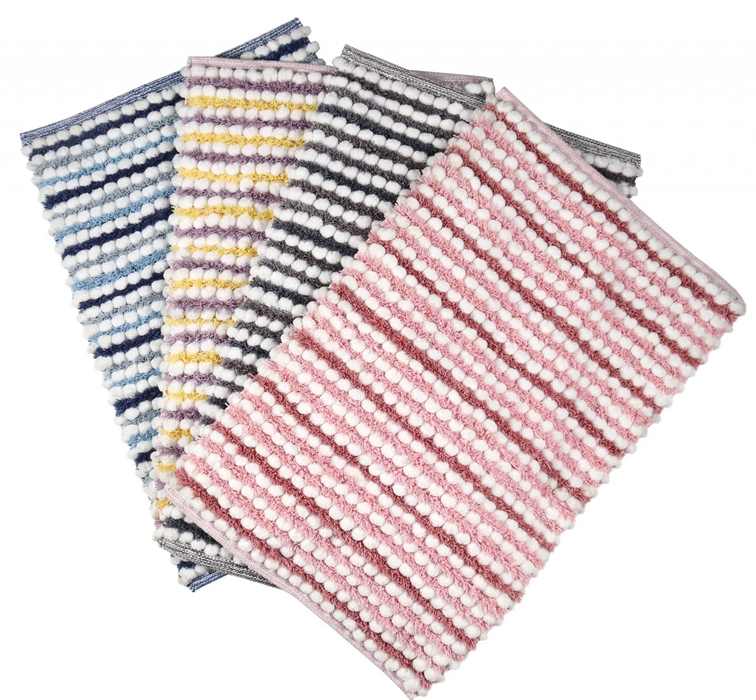 Lavender Yellow Bubble Bath Rug