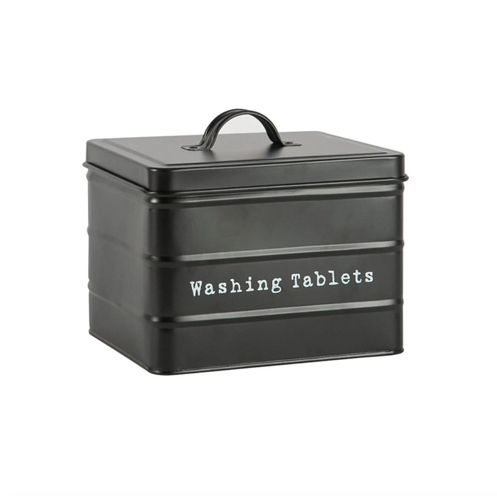 Metal Washing Tablets Storage Tin