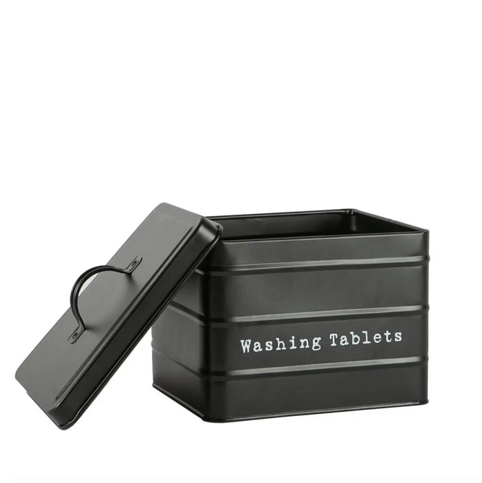 Metal Washing Tablets Storage Tin