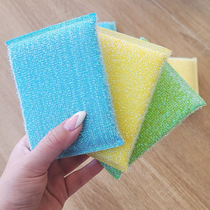 Pastel Knitted Sponges, Set of 6