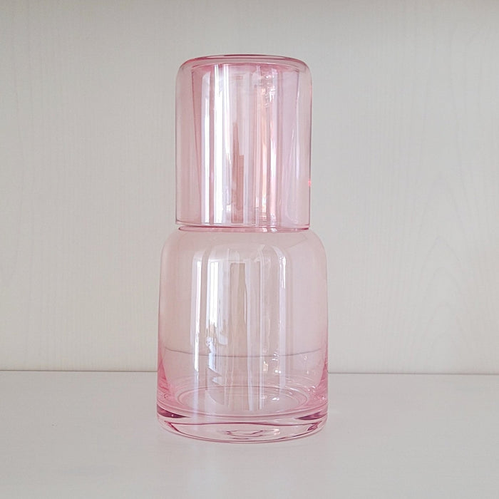 Pink Water Carafe & Glass Set