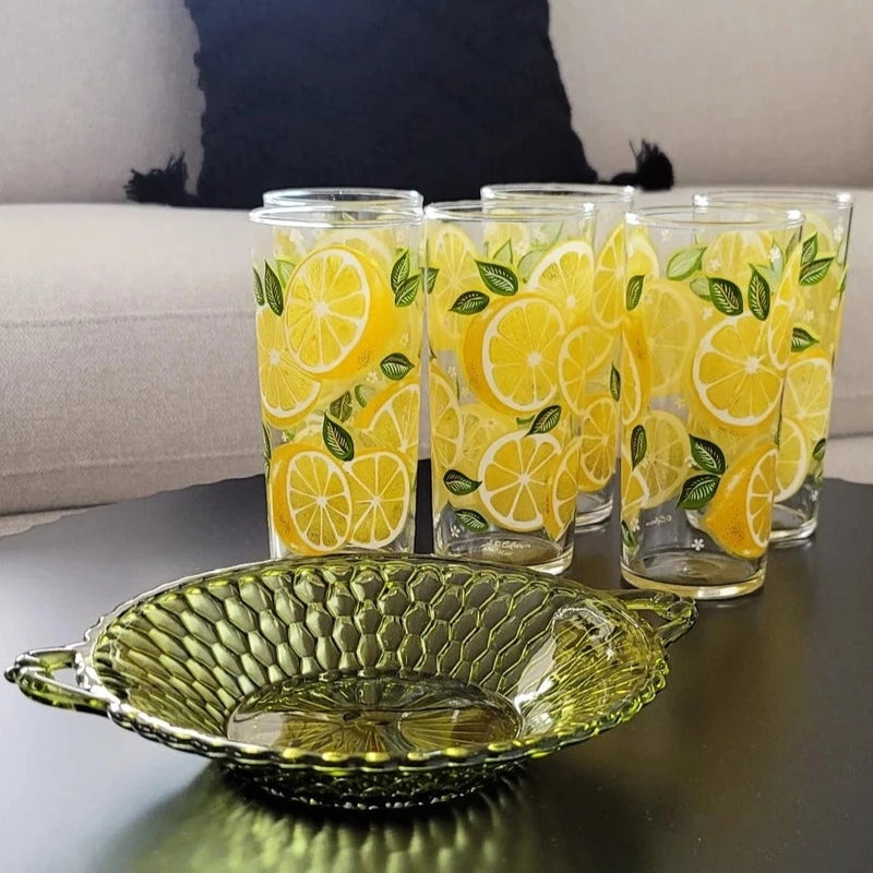 Vintage Olive Green Indiana Glass Company Dish