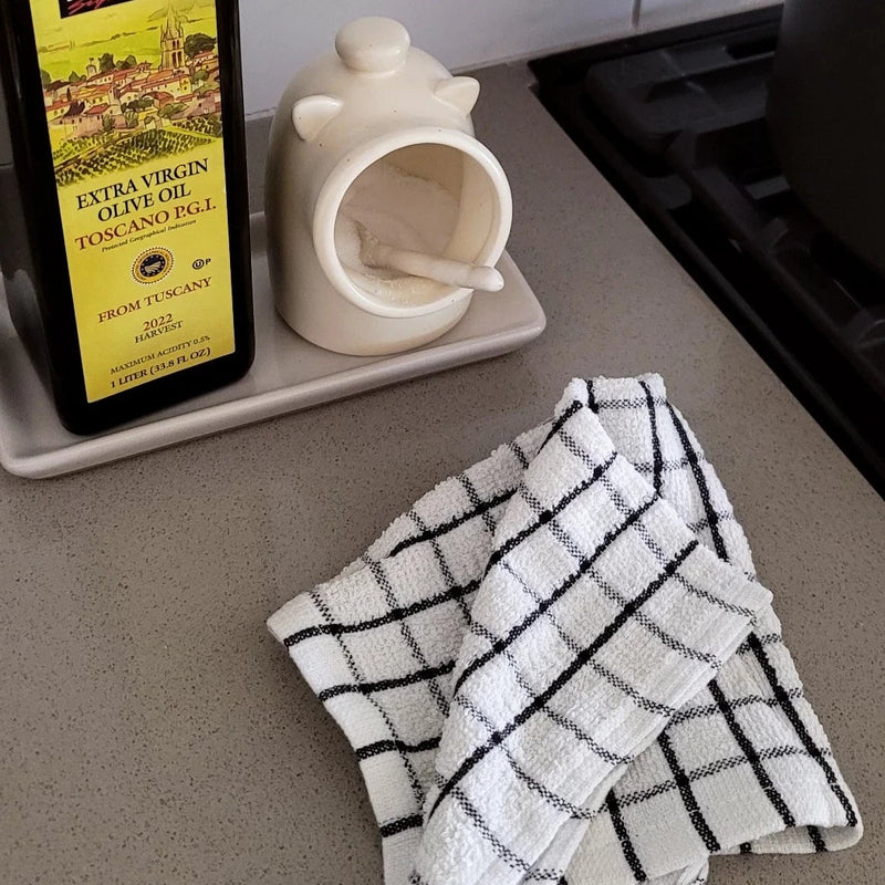 Checkered Dishcloths, Set of 6