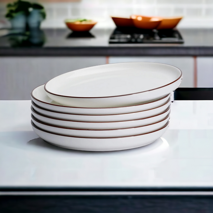 Porcelain Side Plates, Set of 6