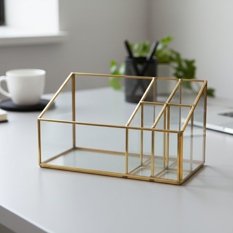 Clear Glass Organizer