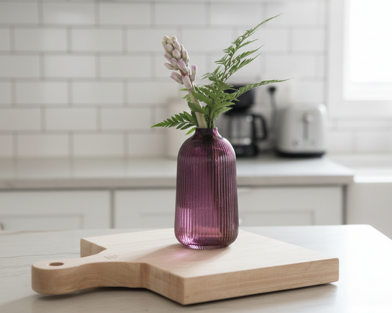 Plum Glass Vase