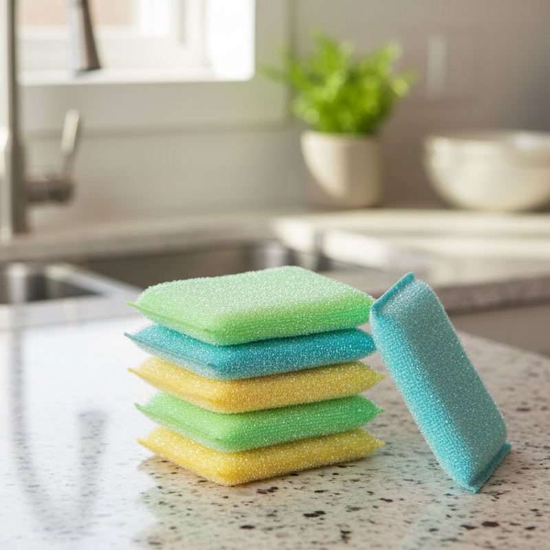 Pastel Knitted Sponges, Set of 6