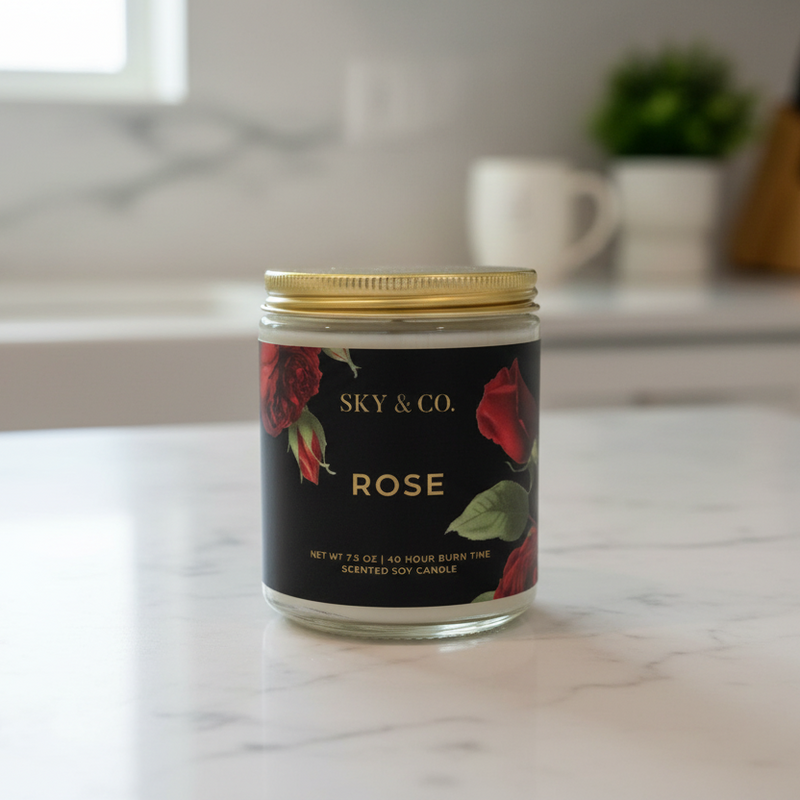 Rose Candle