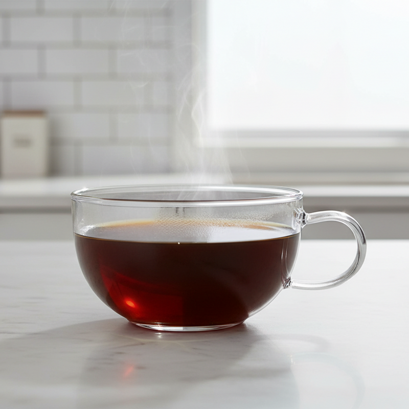 Tea-For-One Tea Pot + Cup Strainer Set