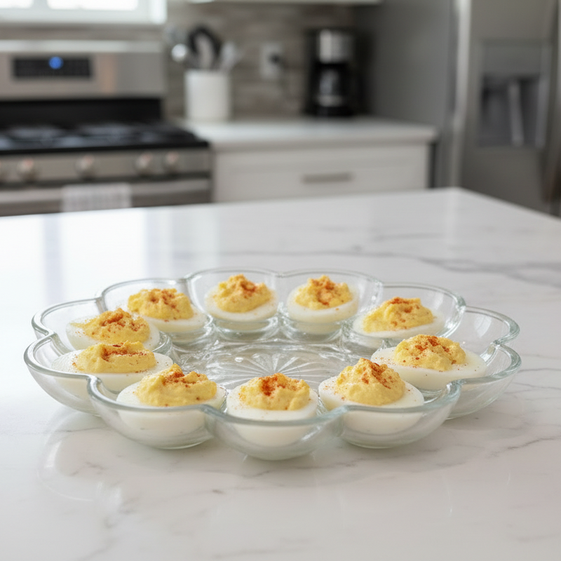 Glass Egg Tray