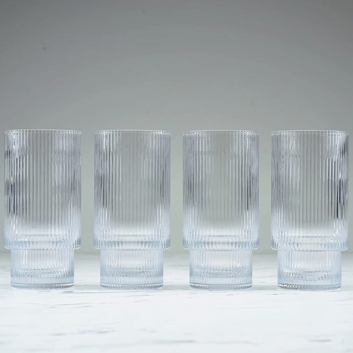 Ripple Drinking Glasses, Set of 4