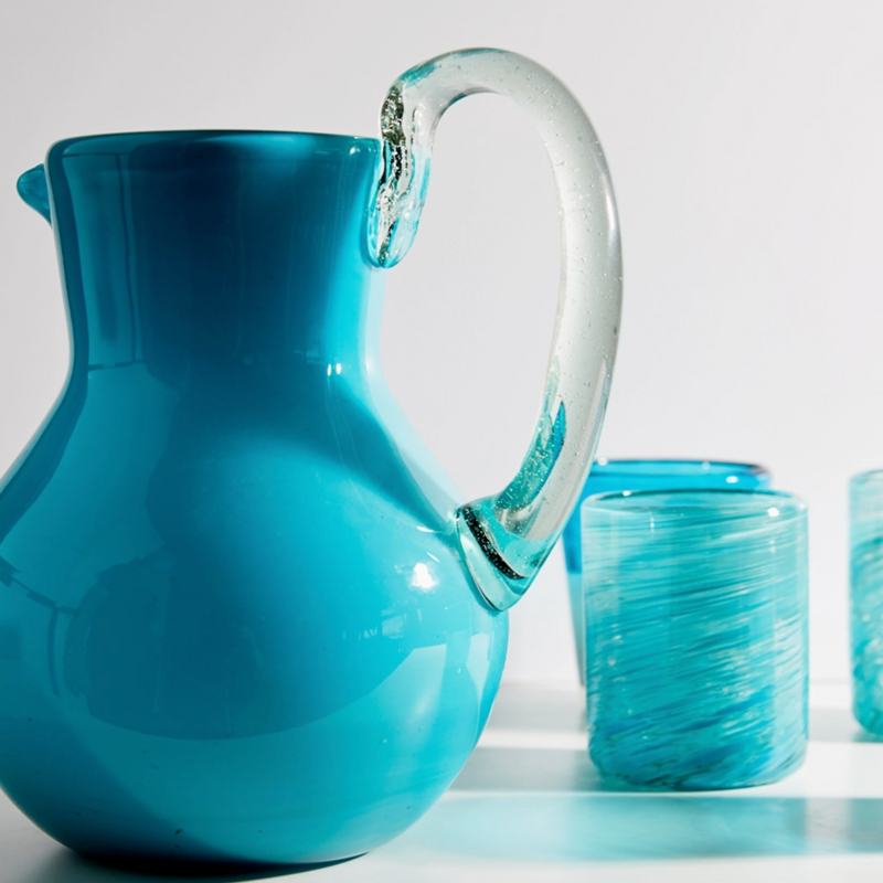 Mexican Handblown Glasses, Set of 4