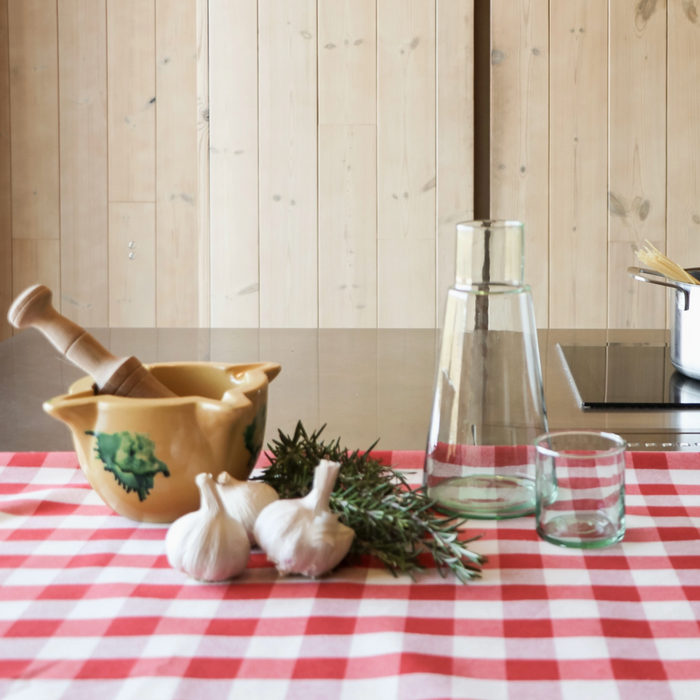 Red Checked Tablecloth