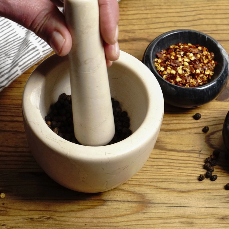 Marble Mortar & Pestle