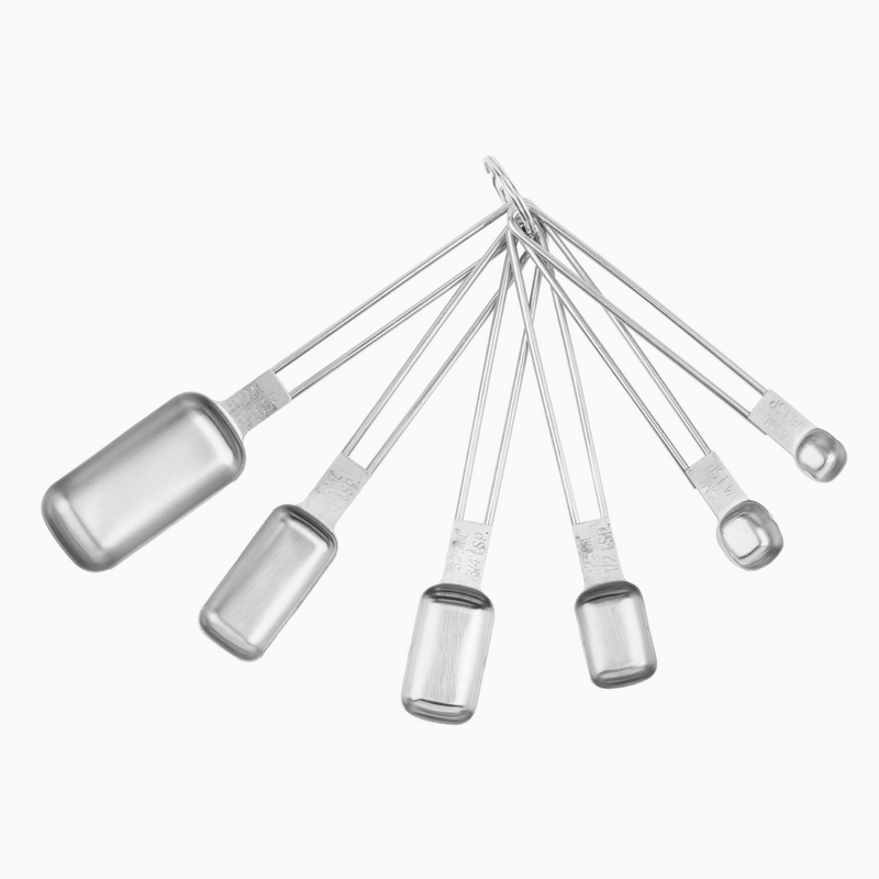 Stainless Steel Measuring Spoons, Set of 6