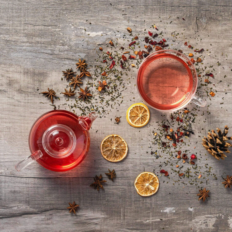 Tea-For-One Tea Pot + Cup Strainer Set