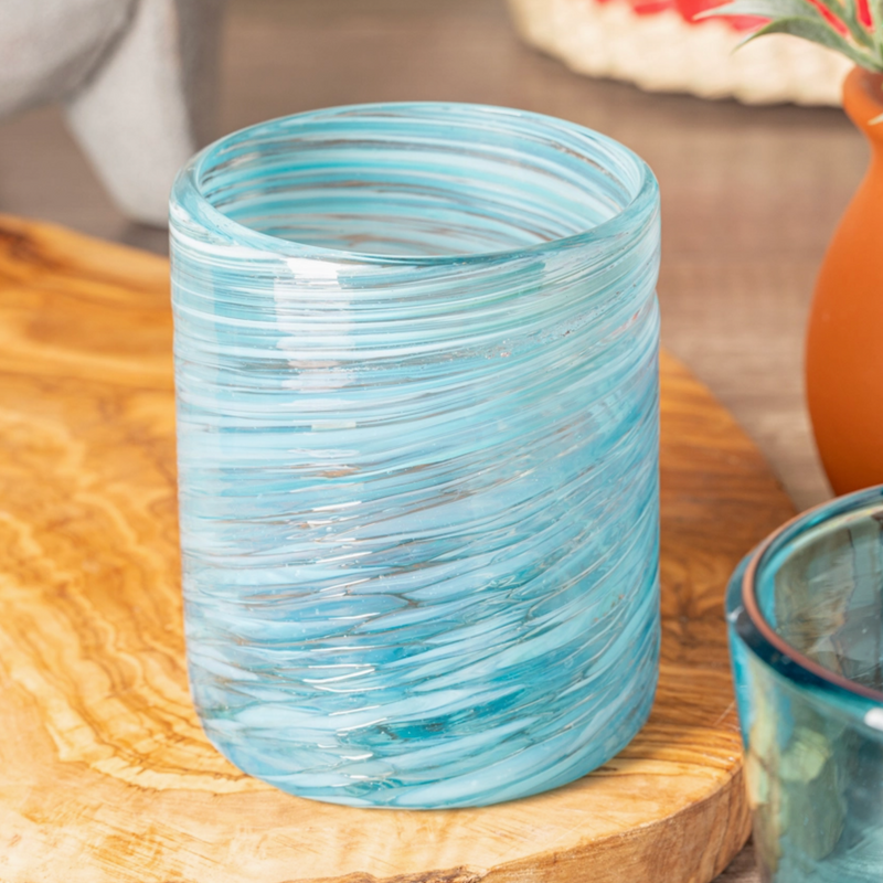 Mexican Handblown Glasses, Set of 4