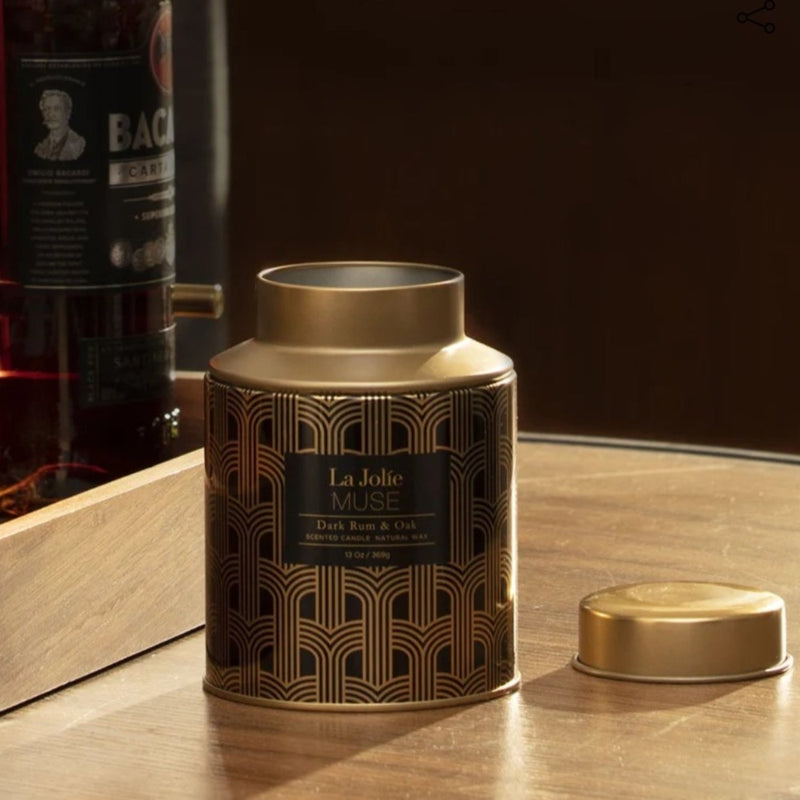 Mirela Dark Rum & Oak Candle