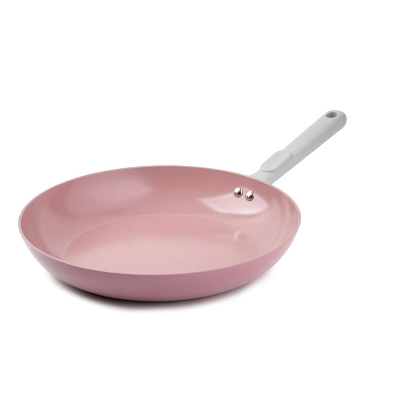 Pink Nonstick Ceramic Frying Pan, Aesthetic 10” Skillet for Everyday Cooking