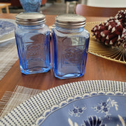 Blue Glass Salt & Pepper Shaker Set - [Home_Williams]
