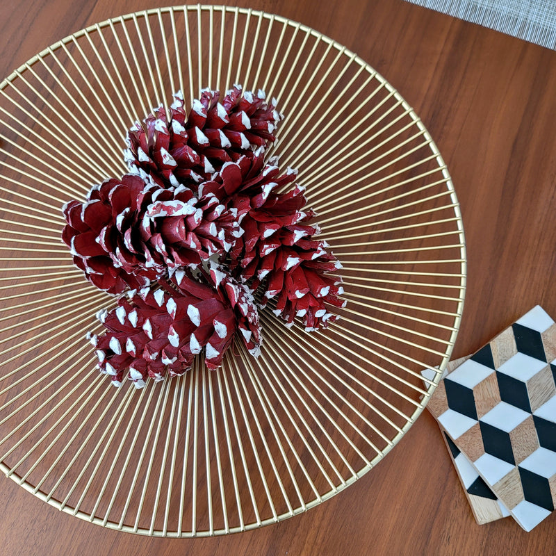 Gold Metal Tray - [Home_Williams]