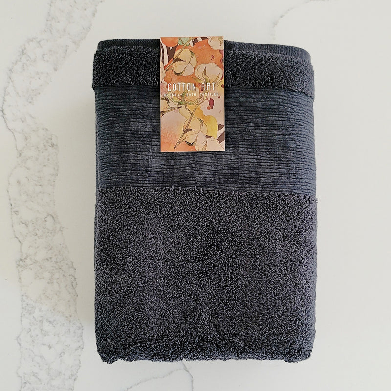 Woodland Gray Bath Towels, Set of 2