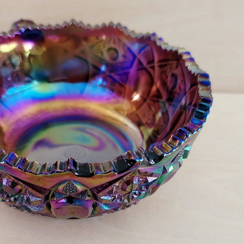 Vintage Carnival Glass Candy Dish