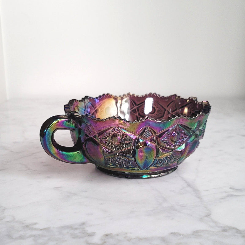 Vintage Carnival Glass Candy Dish