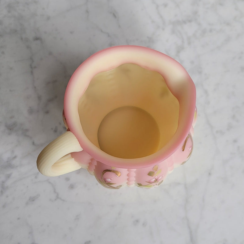 Vintage Fenton Roses Hand Painted Pitcher