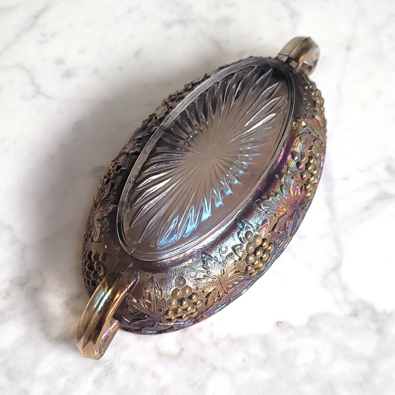 Vintage Carnival Glass Candy Dish