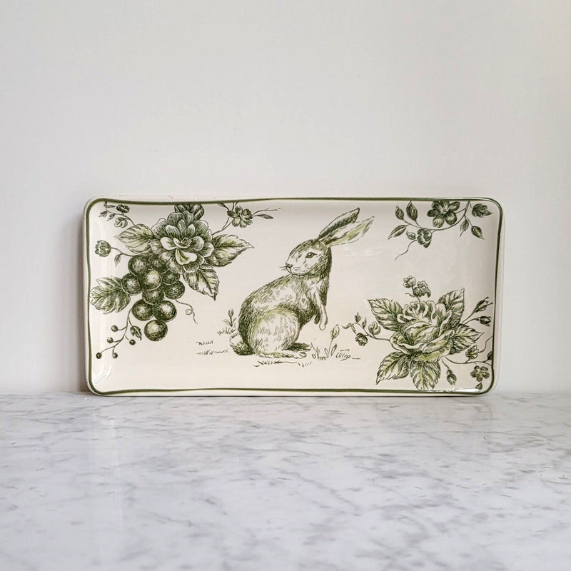 Vintage Bunny Serving Plate