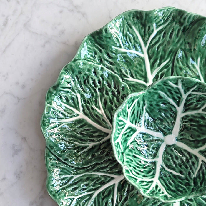 Vintage Cabbage Leaf Serving Platter