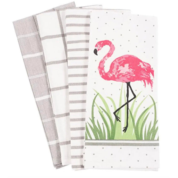 Flamingo Dish Towels, Set of 4 - [Home_Williams]