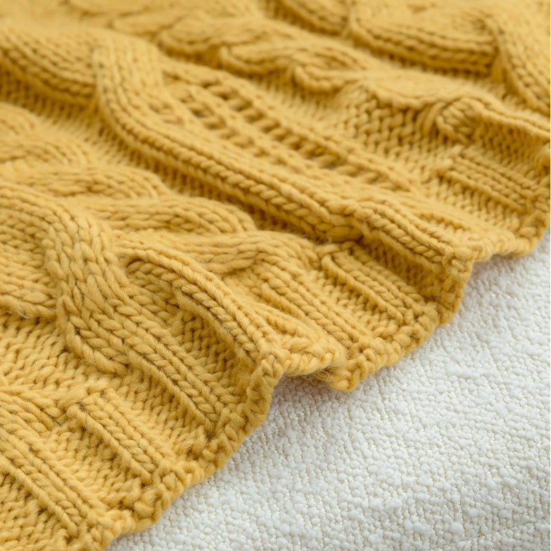 Cable Knit Throw - [Home_Williams]