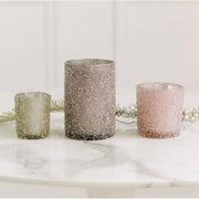 Frosted Candle Holders, Set of 3 - [Home_Williams]