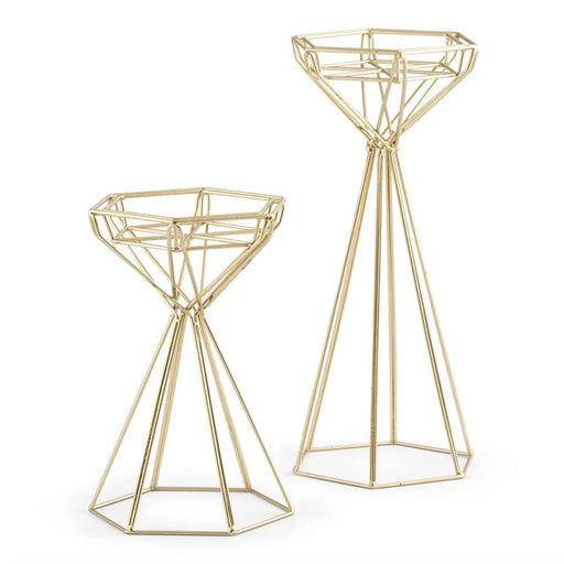 Geo Candle Holder Set, Set of 2 - [Home_Williams]