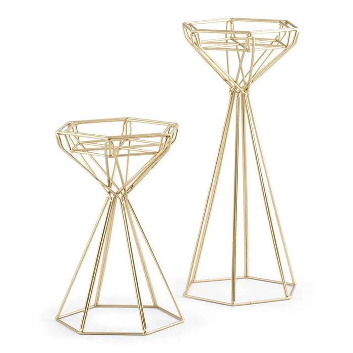 Geo Candle Holder Set, Set of 2 - [Home_Williams]