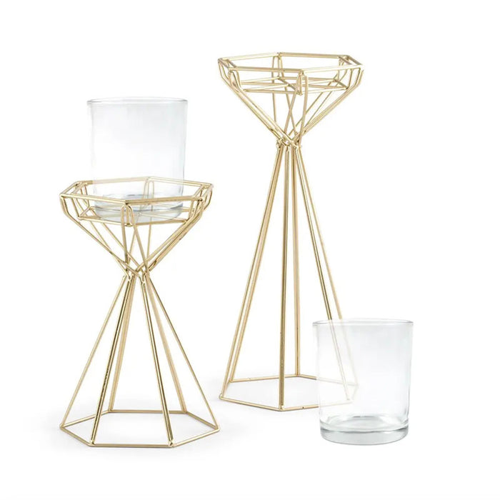 Geo Candle Holder Set, Set of 2 - [Home_Williams]