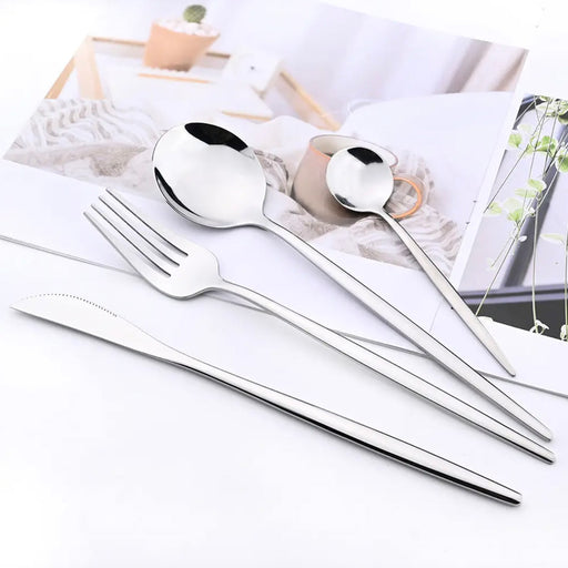 Stainless Steel Flatware, Set of 24 - [Home_Williams]