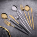 Gold Stainless Steel Flatware, Set of 24 - [Home_Williams]